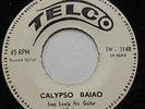 JOEY LEWIS HIS GUITAR & ORCHESTRA Calypso Baiao VG+ TRINIDAD 60s TELCO 45 HEAR