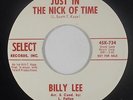 Northern Soul 45 - Billy Lee - Just In The Nick Of Time - Select - VG+ mp3