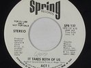 70s Soul 45 - Act 1 - It Takes Both Of Us - Spring - VG++ mp3 - promo