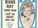 DIANE RAY--PICTURE SLEEVE + 45---(SNOW MAN)--PS---PIC--SLV
