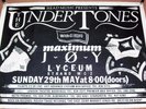 THE UNDERTONES MAXIMUM JOY CONCERT POSTER SUNDAY 29th MAY 1983 LONDON LYCEUM UK