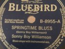 BLUES SONNY BOY WILLIAMSON (#1) Drink On/Springtime Blues Bluebird 8955 E/V++