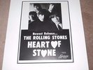 ROLLING STONES - HEART OF STONE - LONDON US ORIGINAL 1966 PROMO AD MOUNTED