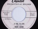 R&B Rocker 45 MARIE ADAMS A Fool In Love CAPITOL HEAR promo