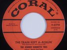 Rockabilly 45 JOHNNY BURNETTE The Train Kept A-Rollin' CORAL HEAR