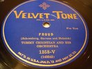 JAZZ TOMMY CHRISTIAN ORCH Proud VELVETONE 1358 EE+