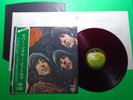 THE BEATLES RUBBER SOUL Japanese CLEAR RED WAX Press Vinyl LP W/OBI AP8156 G54
