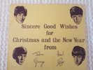 The Beatles CHRISTMAS 1st FLEXI Fan Club xmas message LYN 492