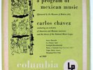 Rare  1st Andy Warhol cover 1949 CARLOS CHAVEZ Mexican Music COLUMBIA ML 2080