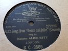 ALICE ESTY WALTZ SONG FROM ROMEO AND JULIET GOUNOD GRAMOPHON CONCERT GC-3569