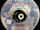 Charlie Rich 45 Rare 1959 Memphis Rockabilly Rebound Big Man VG Phillips 3542