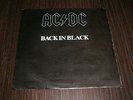 AC/DC - BACK IN BLACK 7/45 PORTUGAL PS 1980 EXC VERY RARE UNIQUE PORTUGUESE