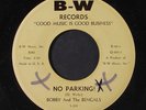 BOBBY & BENGALS: Double Rock / No Parking 45 (primitive rocker  clean wax  wol,