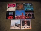 RUSH - All 8 LP's - Vinyl From Excellent to VG - Jackets From Excellent To Good