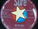 45 RPM record Wayne Williams Sure shots 1001 rockabilly red hot mama original 57