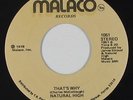 70s Soul 45 - Natural High - That's Why - Malaco - VG+ mp3