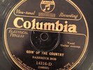 Columbia 14316D Barbecue Bob GOIN' UP THE COUNTRY 1928  78 rpm V