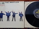 THE BEATLES HELP UK 1965 1st press LP PARLOPHONE yellow/black PMC MONO 1255 VG+