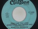 Crossover Soul 45 - Rozetta Johnson - How Can You Lose - Clintone - mp3