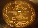 JAZZ FESS WILLIAMS ROYAL FLUSH ORCH Sell It / Betsy Brown VICTOR 38062