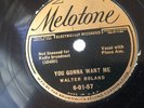BLUES WALTER ROLAND Melotone 60157Gonna Want Me/Club Meeting Blues Solid E