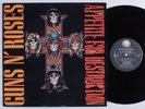 GUNS N ROSES Appetite For Destruction GEFFEN LP VG++ censored club edition