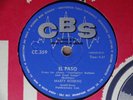 1959 Country 78 rpm MARTY ROBBINS El Paso / Running Gun  CBS 359 South Africa EX