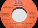 Brothers By Choice 45 Baby You Really Got Me Going b/w Take A Little More Soul