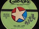 45 RPM record Roy Gaines Groove 0161 all my life / worried about you baby 1956