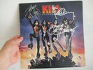 KISS SIGNED IN SILVER DESTROYER  LP ACE GENE PETER AND PAUL EXC. CONDITION