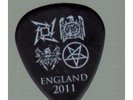 METALLICA Big 4 - England 2011 PLECTRUM 2011 Black Pick With White Print
