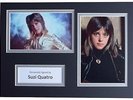 Suzi Quatro Signed Autograph A4 photo mount display Music Memorabilia AFTAL  COA