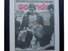 SEX PISTOLS+Sounds 1977+POSTER+AD+PUNK+FRAMED+ORIGINAL+VINTAGE+FAST GLOBAL SHIP