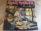 Iron Maiden LP Piece of mind UK EMI press A-2U & B-2U & Merc form  OOOOO