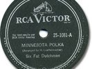 SIX FAT DUTCHMEN & Orch. 78 RPM Record. Minnesota Polka