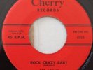 Original Art Adams, Rock Crazy Baby 45, rare rockabilly, vinyl record, 2 sider