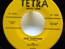 PLAYBOYS 45 So Good / One Question TETRA doowop VG++ Pj317