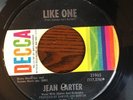 JEAN CARTER 'LIKE ONE / THAT BOY AIN'T NO GOOD' DECCA RECORDS RARE NORTHERN SOUL