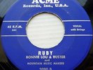BONNIE LOU BUSTER & Mountain Music Makers BLUEGRASS 45 RUBY STEEL GUITAR RAG C10
