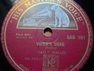 blues 78 RPM-fats waller - alligator crawl / viper's drag - piano solo HMV S.A.