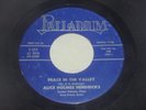 ALICE HOLMES HENDRICKS-Peace In the Valley 45 RARE GOSPEL PALLADIUM