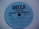 billy fury BECAUSE OF LOVE    ACETATE RARE