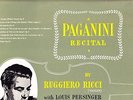 LXT 2808 UK O/S - RUGGIERO RICCI VIOLIN - A PAGANINI RECITAL - PERSINGER - NM