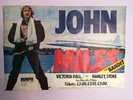 JOHN MILES (MORE MILES PER HOUR) VERY RARE ORIGINAL PROMO CONCERT POSTER