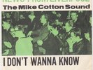 MIKE COTTON SOUND I Don't Wanna Know WILD mod dancer GARAGE Denmark 45 LISTEN