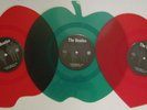 Beatles Love Me Do/P.S. I Love You:  Apple/Heart Shaped - Red/Green Vinyl Set