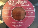Halloween Rockabilly Tittyshaker 45 Bob & Jerry-Ghost Satellite HEAR IT