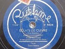 78 RPM DJANGO REINHARDT TONS D'EBENE ECLATS DE CUIVRE Rythme 5024 Belgian 10