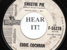 Eddie Cochran ROCKABILLY 45 (Liberty 55278 PROMO) Sweetie Pie /Lonely