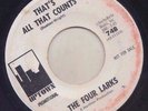'67 UPTOWN NORTHERN SOUL 45 THE FOUR LARKS THAT'S ALL THAT COUNTS/YOU AND ME ?